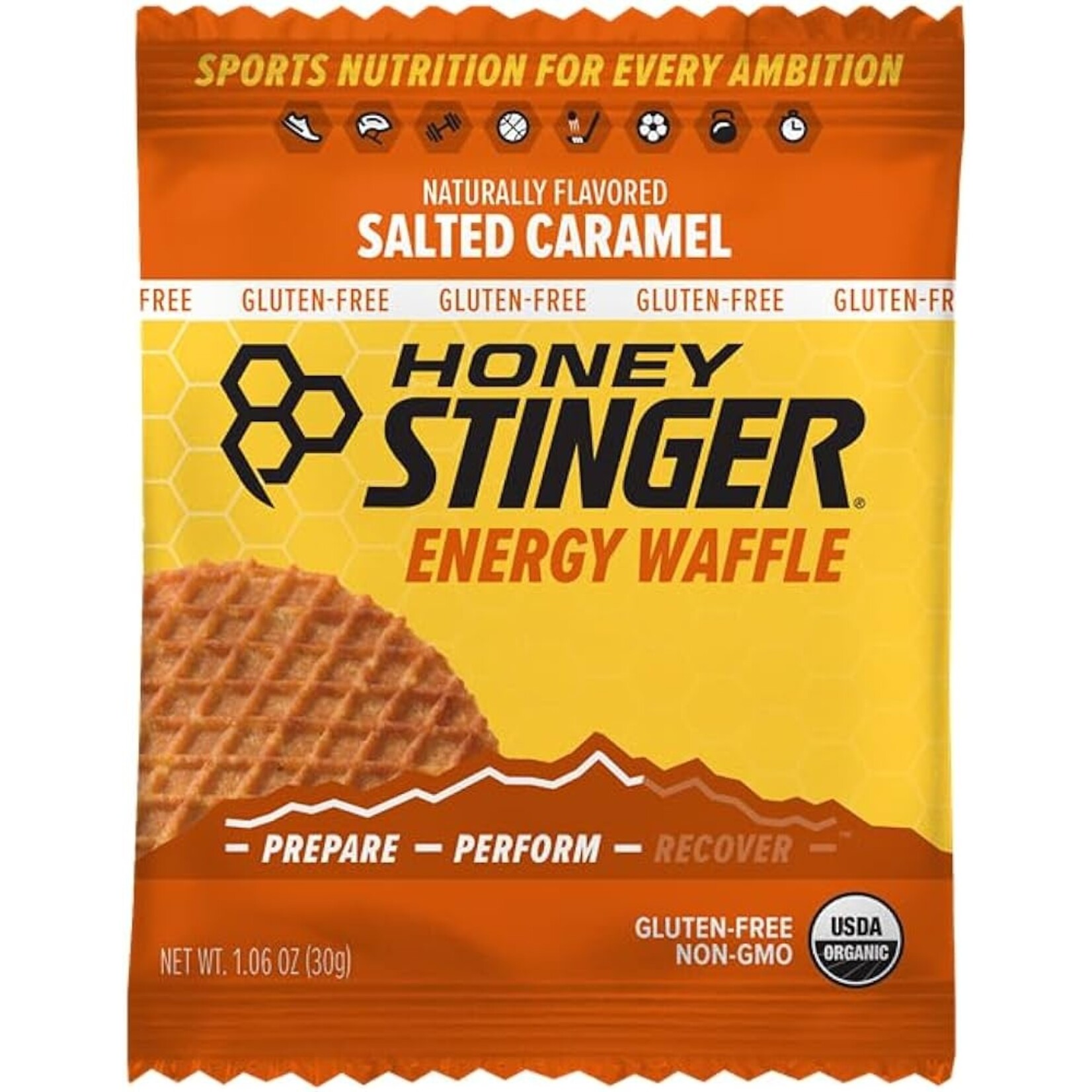 Honey Stinger Organic Gluten Free Salted Caramel Waffle (Single Unit)