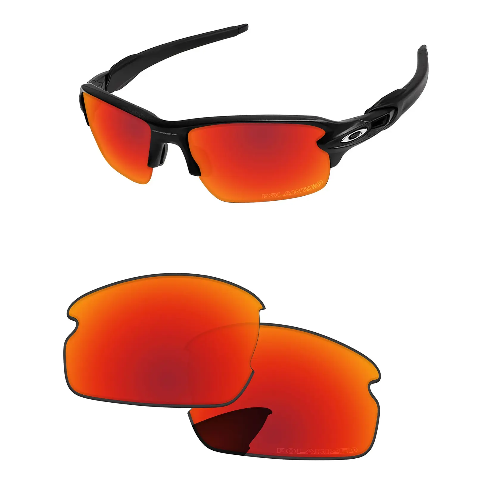 Oakley Flak 2.0 XL Replacement Lenses - Ruby