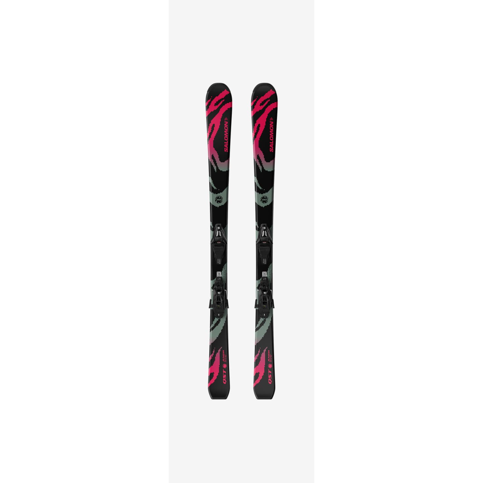 Salomon QST Black S Jr Skis + C5 GW J75