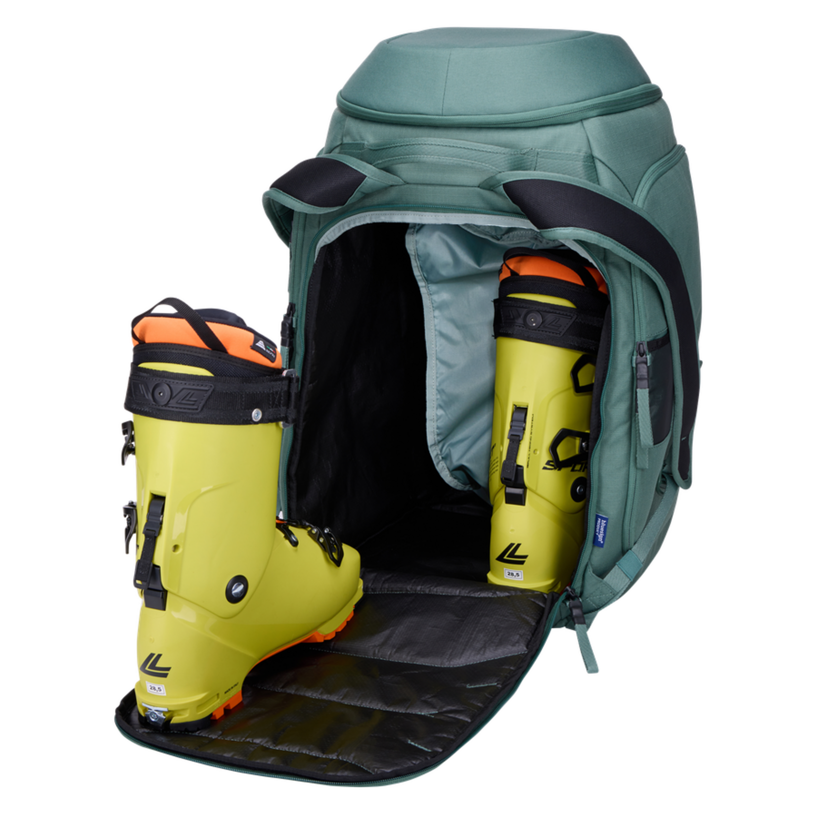 Thule Roundtrip Ski & Snowboard Boot Backpack 60L Hazy Green