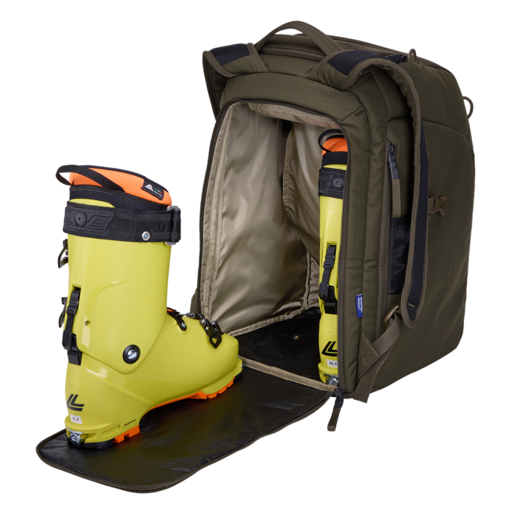 Thule Roundtrip Ski & Snowboard Boot Backpack 45L Deep Khaki