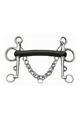 Centaur Rubber Mullen Mouth Pelham Bit