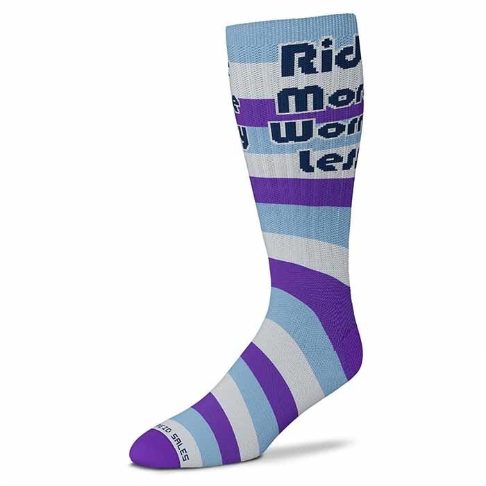 Ride More Striped Sock