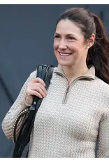 Kerrits Quarter Zip Herringbone Sweater