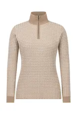 Kerrits Quarter Zip Herringbone Sweater