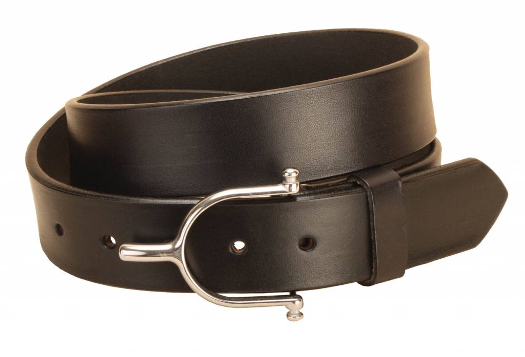 Tory Black Leather Spur Belt