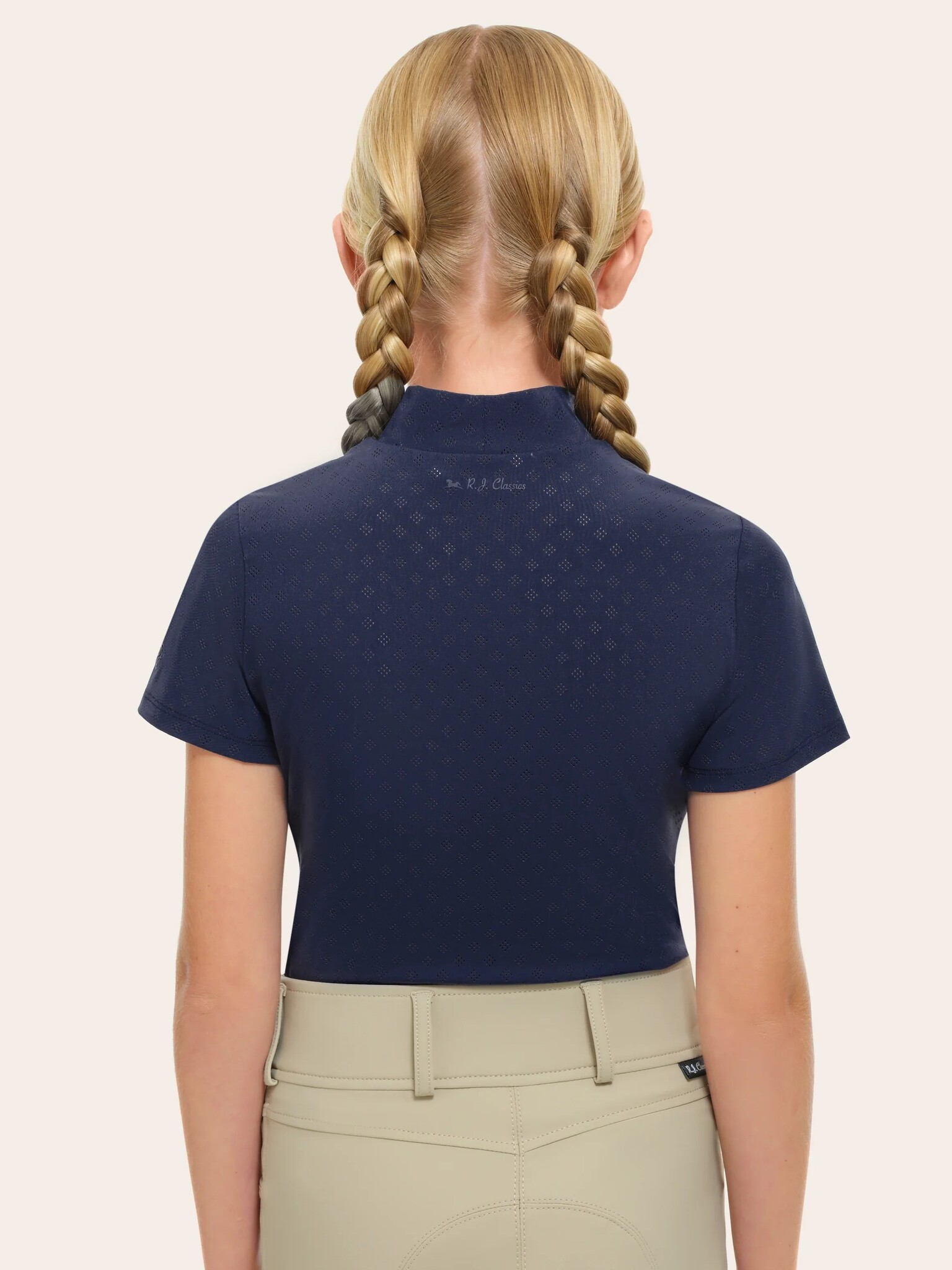 RJ Classics Jodi JR SS Mock Neck  Schooling Shirt