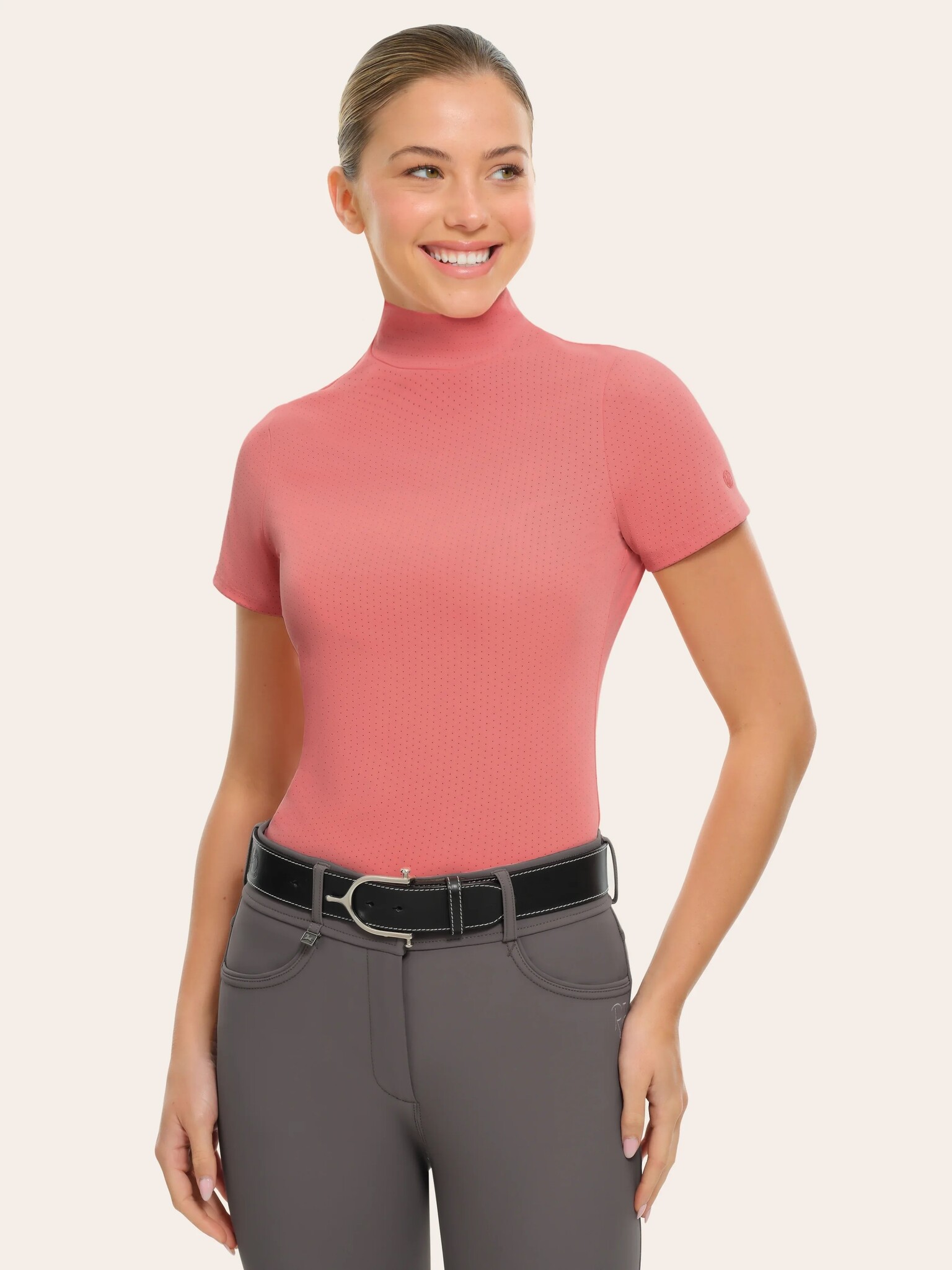 RJ Classics RJ Classics Jodi SS Mock Neck  Schooling Shirt