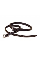 Tory Leathers Black Leather Spur Straps