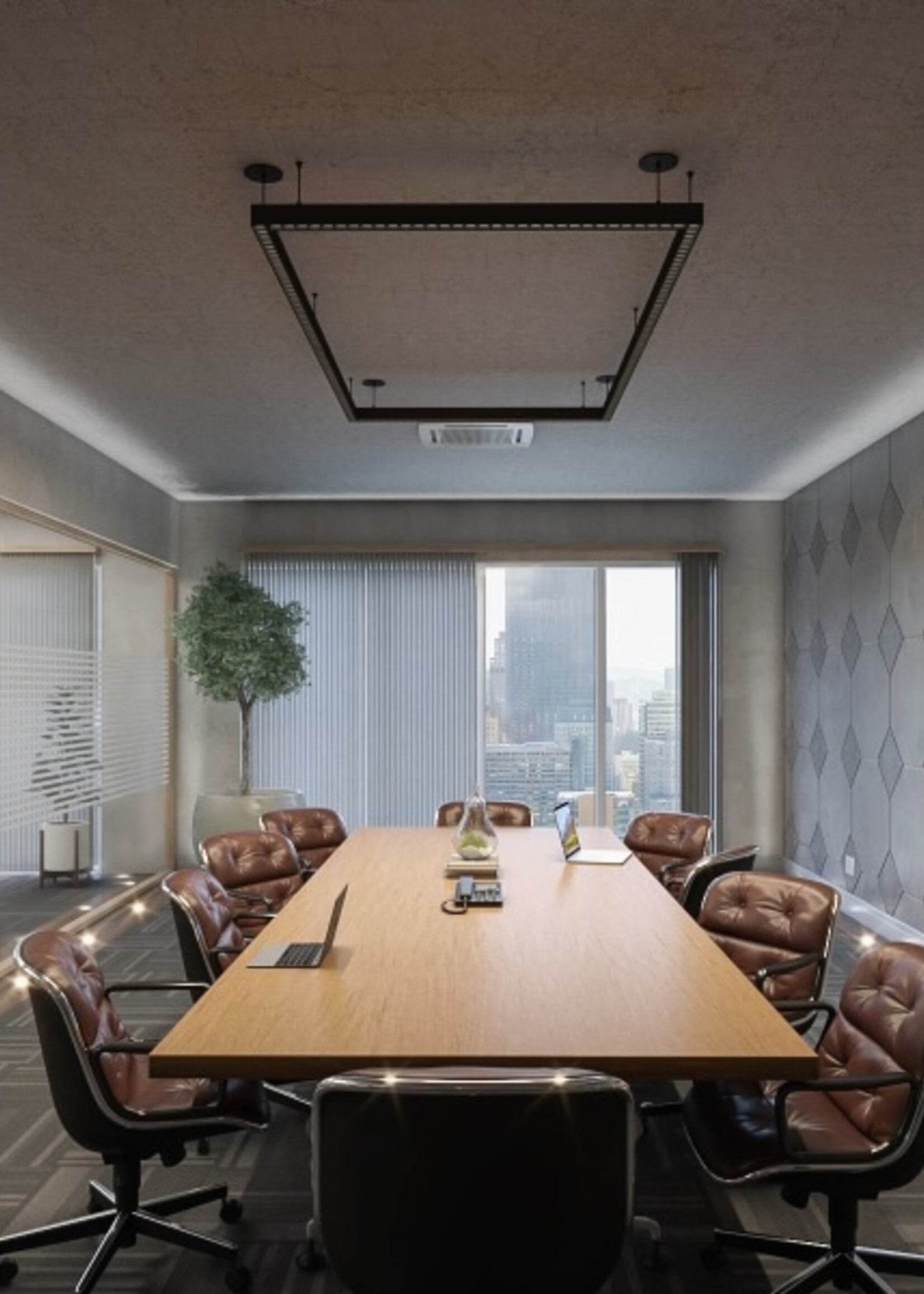 MP Lighting Highly customizable interior linear light with 6 insert options for different lighting needs.
