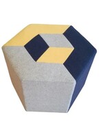 Noise Monster Cube Cut Acoustic Pouf