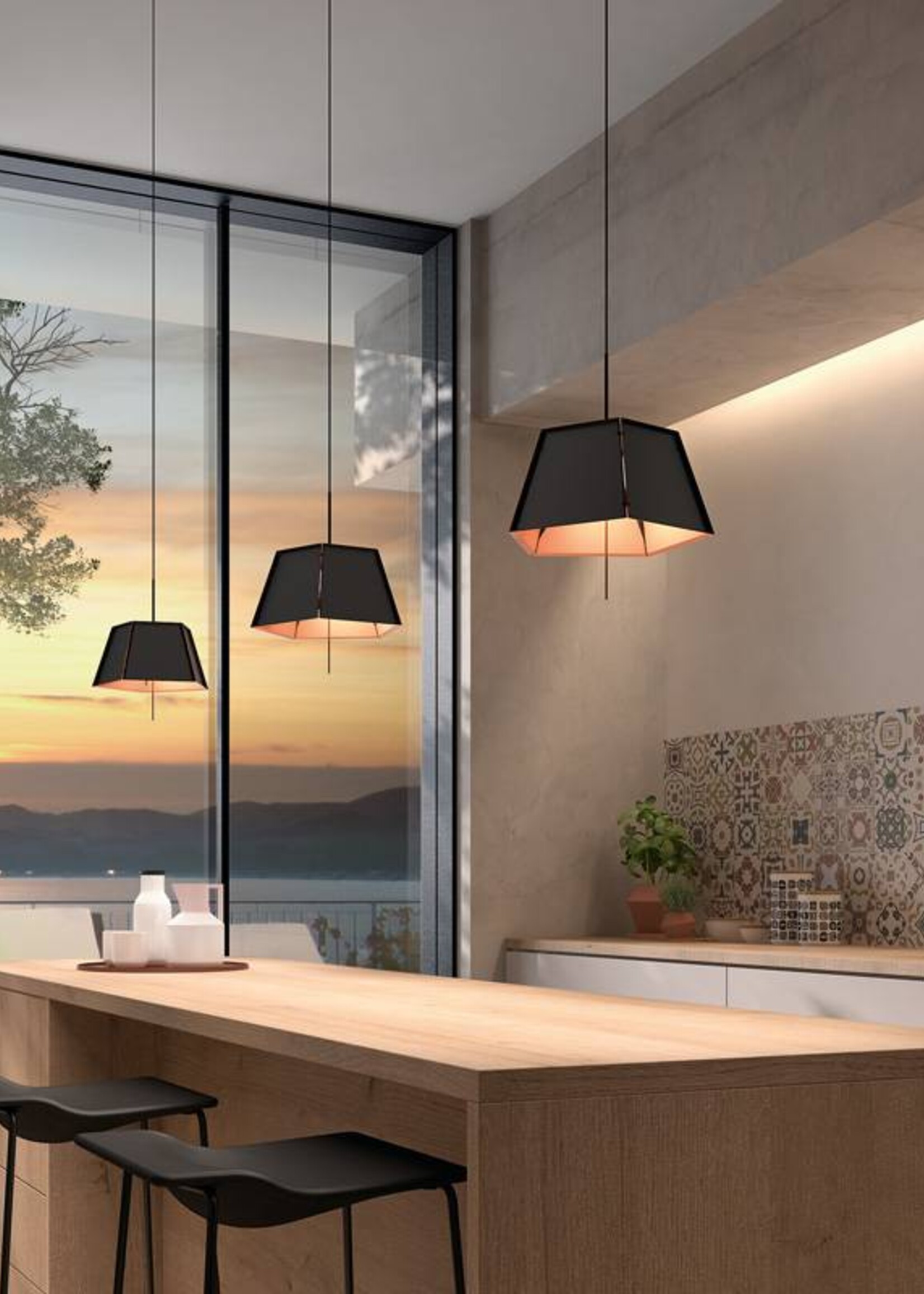 Bover Barcelona Lights Penta Suspension by Bover