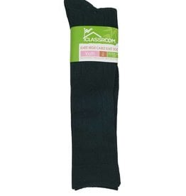 CLASSROOM GREEN CABLE KNEE HI SOCKS 3-PACK