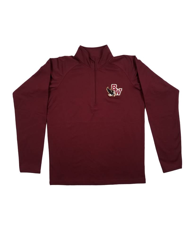 In House Embroidery BISHOP WATTERSON MENS 1/4 ZIP WICKING PULLOVER