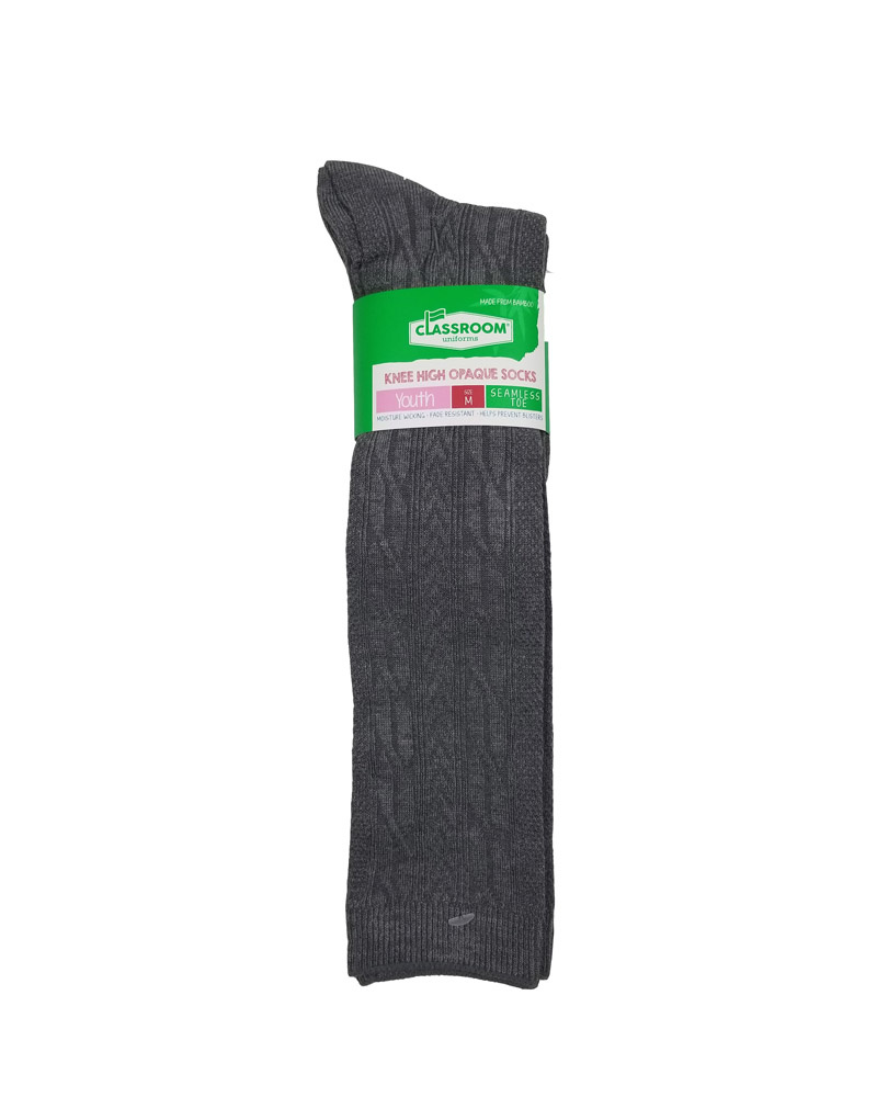 Multiple Vendor CABLE KNEE HI SOCKS 3-PACK B
