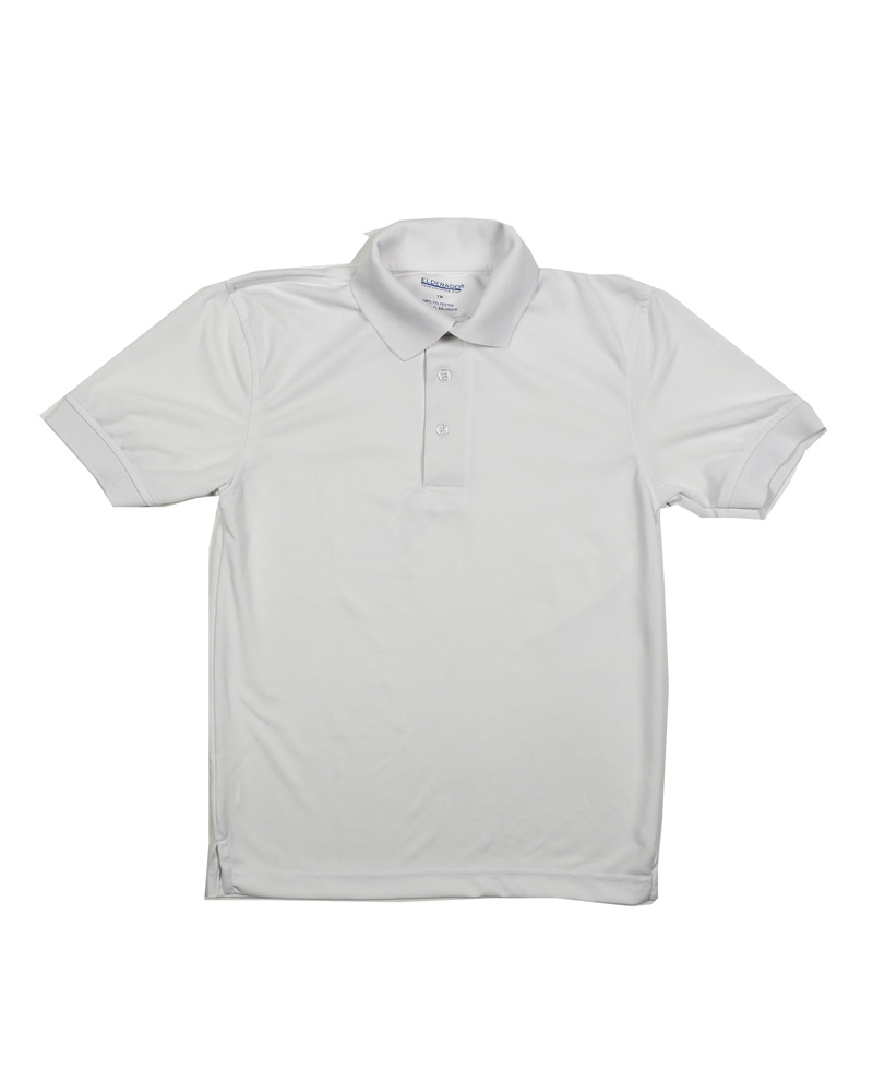Elder Manufacturing Co. Inc. DRY FIT  SHORT SLEEVE POLO WHITE