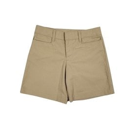 Elder Manufacturing Co. Inc. GIRL/LADIES FLAT FRONT SHORT KHAKI