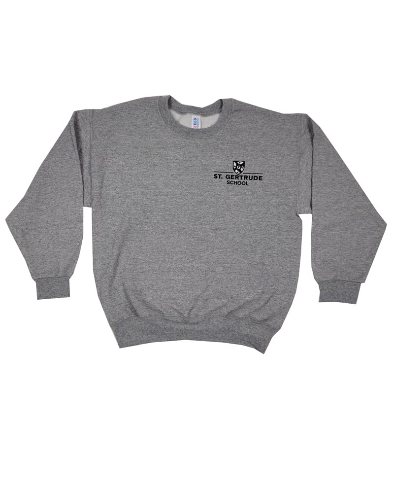 In House Embroidery ST. GERTRUDE  CREW NECK  SWEATSHIRT