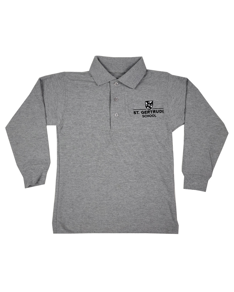 Elder Manufacturing Co. Inc. ST. GERTRUDE PIQUE LS POLO SHIRT