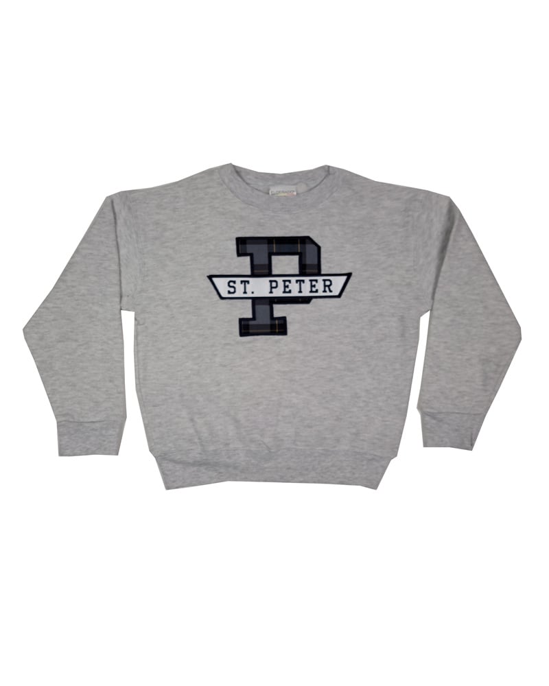 School Apparel, Inc. ST. PETER  PLAID SWEATSHIRT