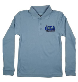 Classroom Uniforms Crossroads Christian Long Sleeve  Polo