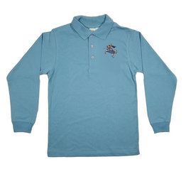 Elder Manufacturing Co. Inc. PARKERSBURG KNIGHT LOGO JERSEY LS POLO SHIRT