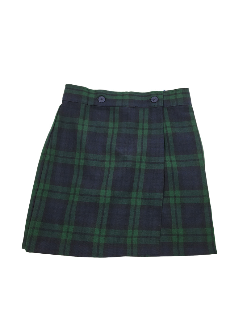 Wrap Front Skort Plaid 79