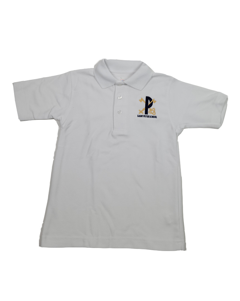 Elder Manufacturing Co. Inc. ST PETER SS PIQUE KNIT SHIRT WHITE