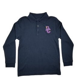 Classroom Uniforms DAYTON CHRISTIAN PIQUE LS POLO SHIRT - NAVY