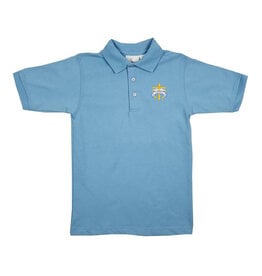 Elder Manufacturing Co. Inc. HOLY ANGELS JERSEY SHORT SLEEVE KNIT SHIRT LT BLUE