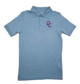 Classroom Uniforms Dayton Christian Jersey SS Polo - Lt. Blue