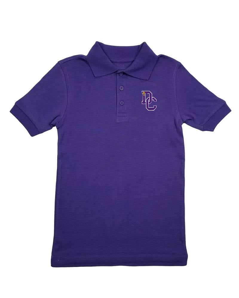 Classroom Uniforms Dayton Christian Jersey SS Polo - Purple