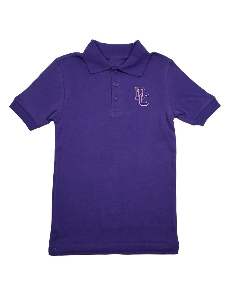 Classroom Uniforms Dayton Christian SS Polo - Purple