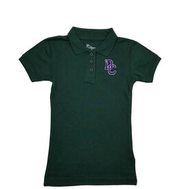 Classroom Uniforms Dayton Christian Girls Jersey SS Polo - Hunter