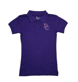 Classroom Uniforms Dayton Christian Girls Jersey SS Polo - Purple