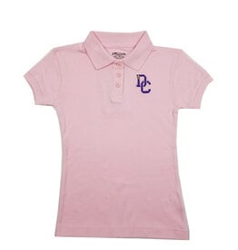 Classroom Uniforms Dayton Christian Girls Jersey SS Polo - Pink