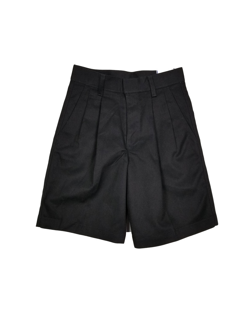 Elder Manufacturing Co. Inc. BOYS PLEATED SHORTS BLACK