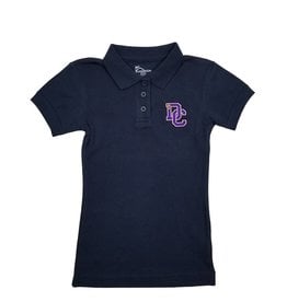 Classroom Uniforms Dayton Christian Girls Jersey SS Polo - Navy