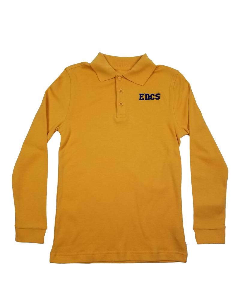 Classroom Uniforms EAST DAYTON PIQUE LS KNIT SHIRT