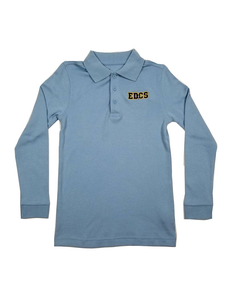 Classroom Uniforms EAST DAYTON PIQUE LS KNIT SHIRT