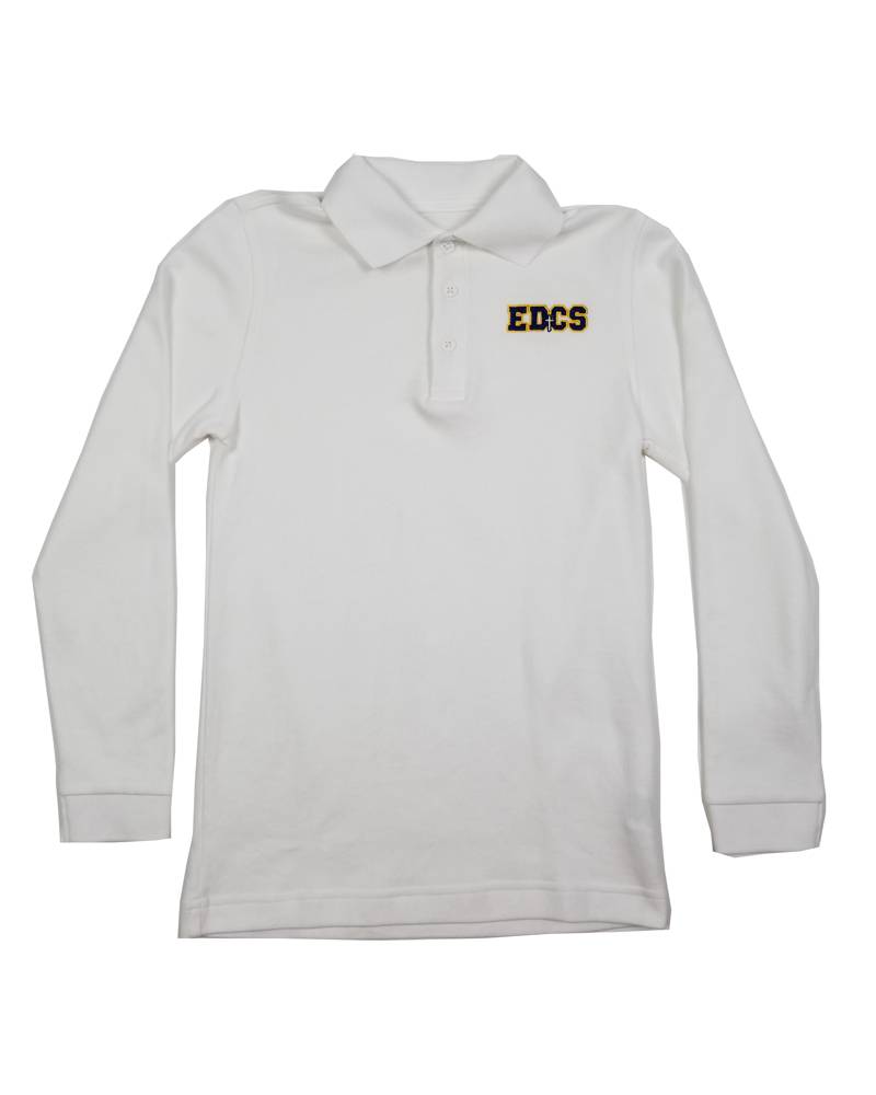 Classroom Uniforms EAST DAYTON PIQUE LS KNIT SHIRT