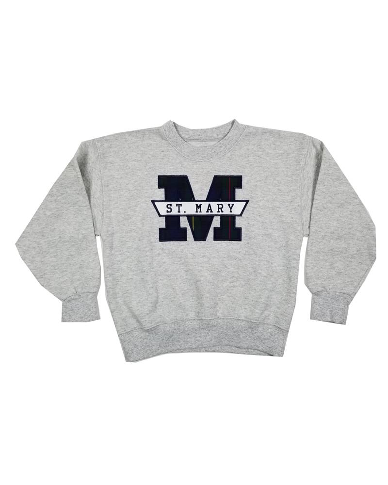 School Apparel, Inc. ST. MARY  55 PLAID SWEATSHIRT