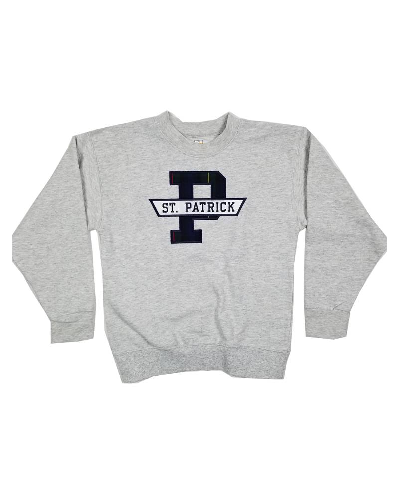 School Apparel, Inc. ST. PATRICK  PLAID SWEATSHIRT