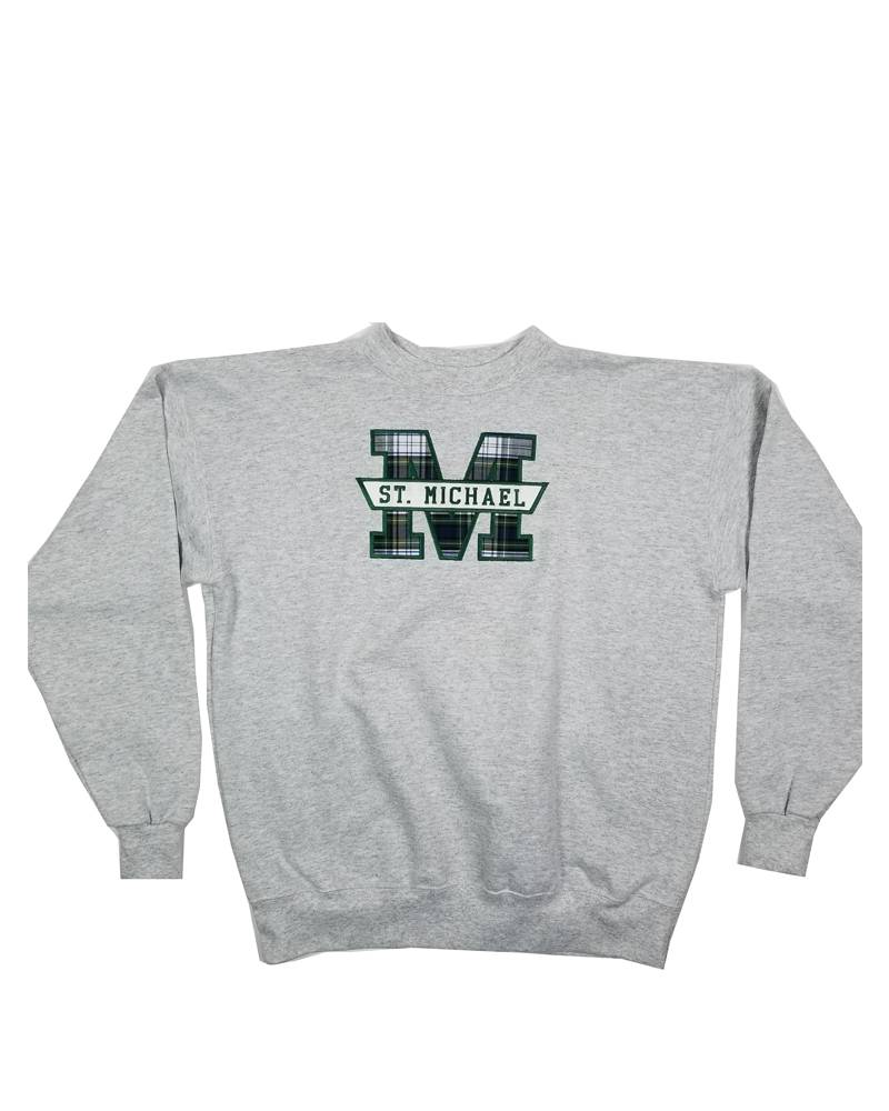 ST. MICHAEL PLAID SWEATSHIRT Educational Apparel
