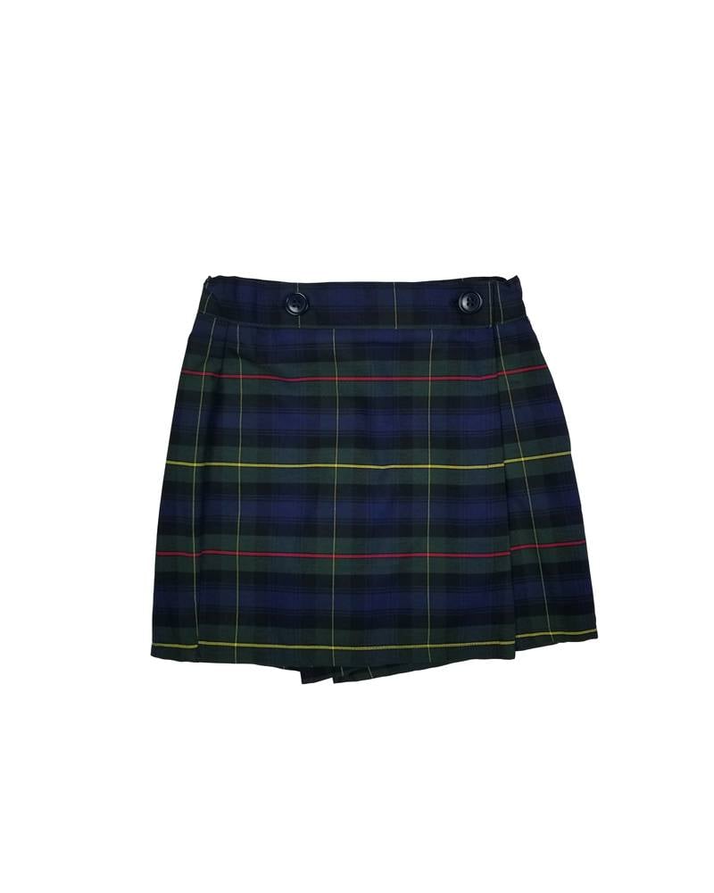 Wrap Front Skort Plaid 55