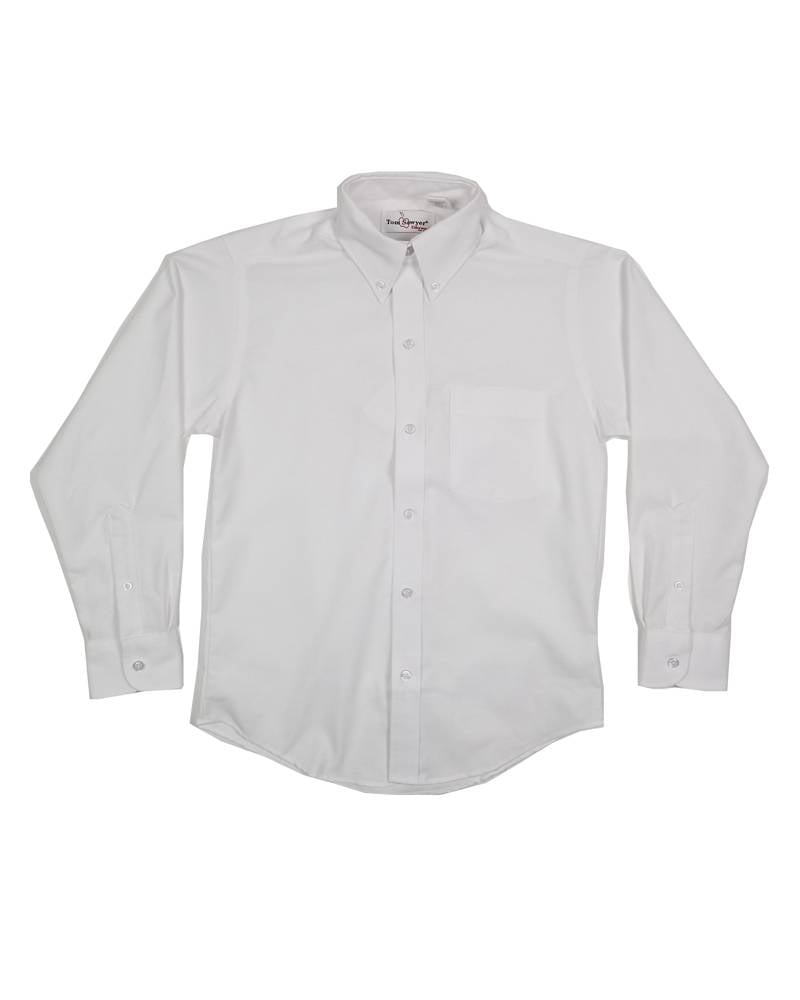 Elder Manufacturing Co. Inc. BOYS/MENS LS WHITE OXFORD SHIRT - Educational  Apparel