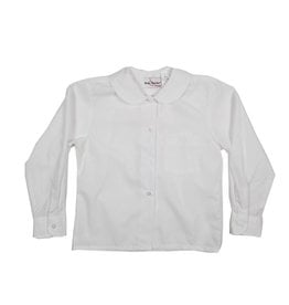 Elder Manufacturing Co. Inc. GIRLS/LADIES LS WHITE ROUND COLLAR BLOUSE