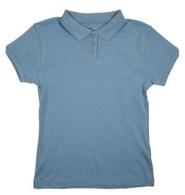 Classroom Uniforms CLASSROOM GIRLS/LADIES SHORT SLEEVE POLO LT BLUE