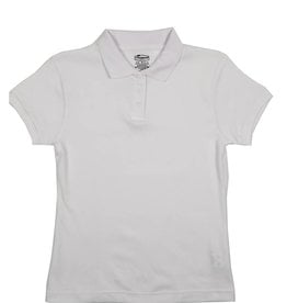 Classroom Uniforms CLASSROOM GIRLS/LADIES SHORT SLEEVE POLO WHITE