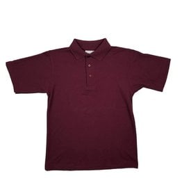 Elder Manufacturing Co. Inc. SHORT SLEEVE PIQUE KNIT SHIRT MAROON